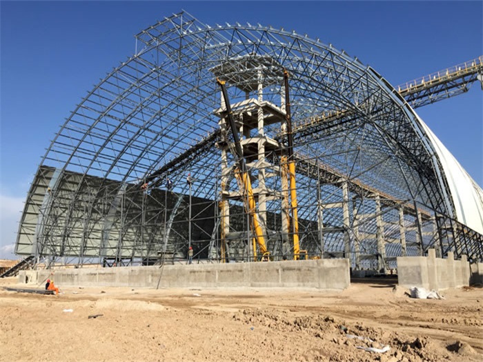 白银煤机油桶翘工程网架